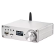 Two-channel amplifier BRZHIFI Audio C40 Hi-Fi 130Wx2 based on TPA3250 and DAC ES9023 support Bluetooth and remote control Color Metallic